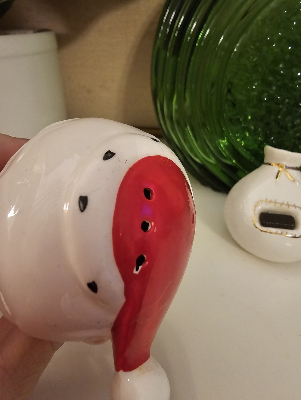 Vintage Holt Howard Christmas Santa & Bag Salt & Pepper Shaker Set 1959 - Picture 10 of 16